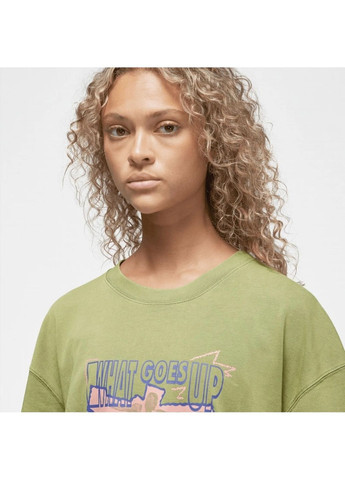 Футболка женская Oversized Short Sleeve Tee Heritage Olive Nike - (365962520)