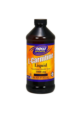Жиросжигатель Sports L-Carnitine Liquid 1000 mg, 473 мл Цитрус Now (293340543)
