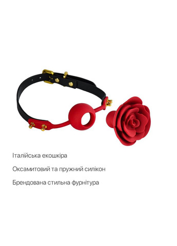Розкішний кляп у вигляді троянди Rose Ball Gag, подвійне використання - CherryLove Zalo (283251478)