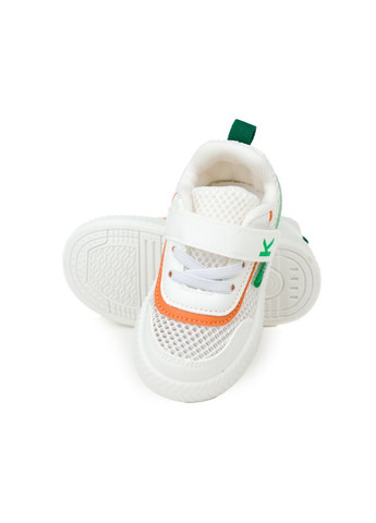 Білі всесезонні кросівки Fashion C3118 біло-зелені (21-25)