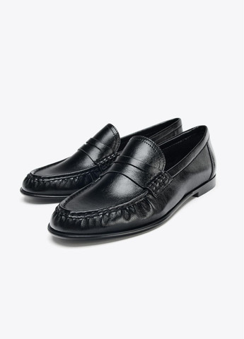 Zara Лоферы черный з искусственная кожа, испания — демисезон (361048716)