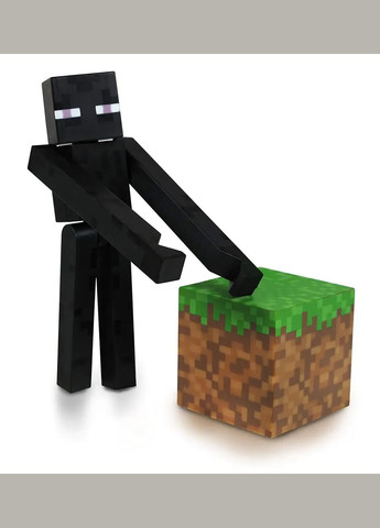 Фигурка Эндермен с блоком земли Minecraft No Brand (282719825)