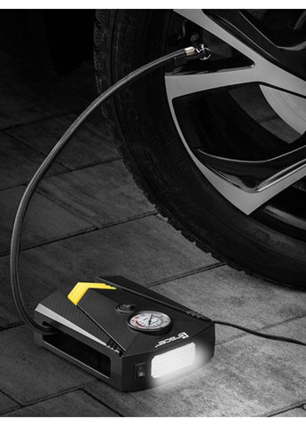 Автомобильный компрессор 12 V насос для подкачки шин автомобиля автокомпрессор от прикуривателя с фонариком No Brand (361385357)