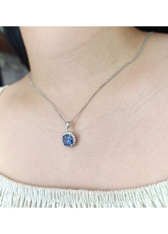 Срібне кольє з танзанітом БПК450/ц-тз Shatlen Кольє (356180667)