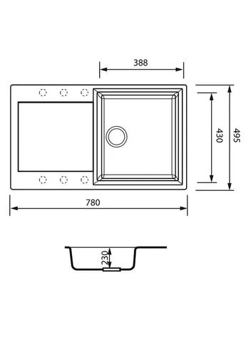 Кухонна мийка ZS-7950S-03 Чорна модель ZX4580 Zerix (397295524)