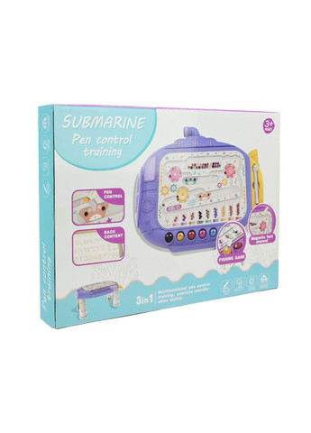 Магнітний розвиваючий столик 3 в 1 з лабіринтом і риболовлею "Субмарина" в асортименті - No Brand 666-3A (371925640)