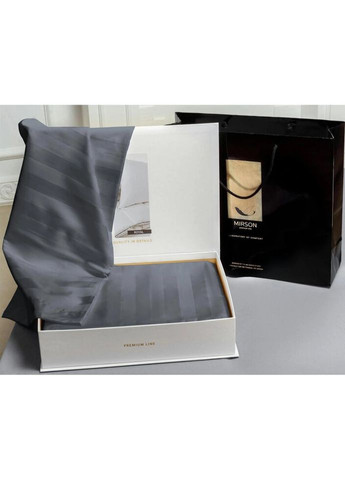 Постельное белье Сатин Premium Graphite 2х160х220 (2200001717732) Mirson (280433625)