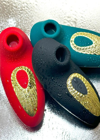 Вакумний стимулятор клітору, потужний вібратор 10 режимів всмоктування червоний No Brand (316630618)