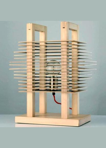 Светильник настольный из дерева Делори бланже (НСС-008601) No Brand (328415302)