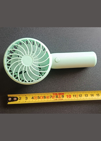 Вентилятор ручной с аккумулятором салатовый X3 green с подставкой No Brand (334345743)