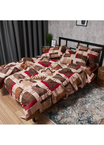 Комплект постельного белья Бязь Gold Люкс «» King Size 220x240 наволочки 2х50х70 (MS-820006686) Moon&Star Retro Geometry (356113353)