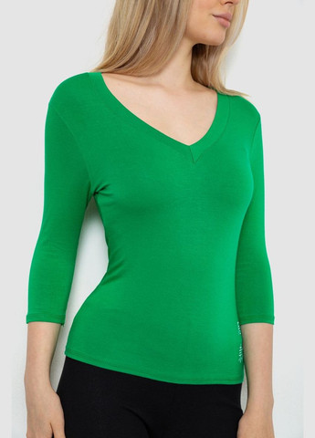 Женский лонгслив укороченный с рукавом 3/4 Ager 186R508 - (293849930)