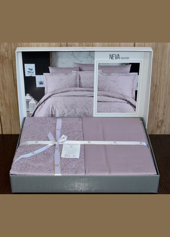 Постельное белье Cotton Satin семейный 160x220 см Neva Lavender First Choice (318387150)