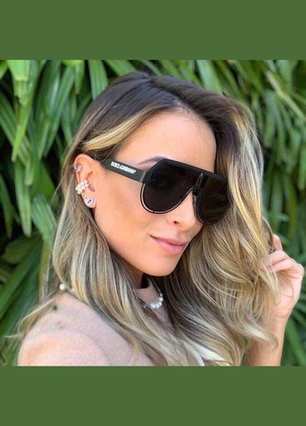 Женские брендовые солнцезащитные очки маска (1109) grey No Brand (322156786)