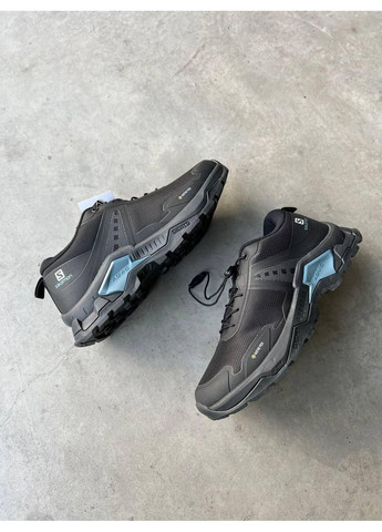 Чорні Осінні кросівки чоловічі salomon gtx 2 black gore-tex саломон No Brand