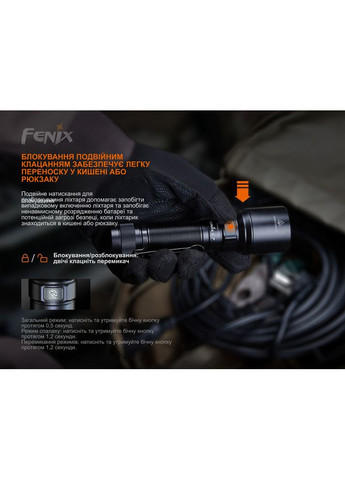 Фонарь ручной C7 оранжевый | Лимитированная серия Fenix (363318377)