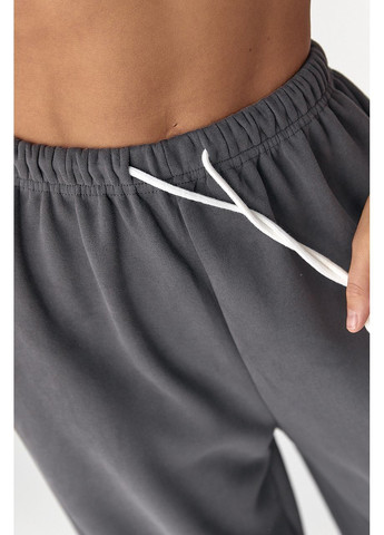 Утепленные однотонные спортивные штаны Lurex (365629487)