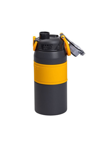 Термос Sport 600 мл з мундштуком і ручкою помаранчевий Yiwu (363058892)