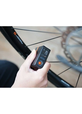 Велосипедний міні насос-задня фара Tiny Tire Pump ACS, чорний (A-047188) Flextail (379459880)