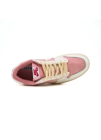 КРОСІВКИ ЖІНОЧІ NIKE TRAVIS SCOTT X AIR JORDAN 1 LOW OG WHITE PINK НАЙК АІР РЕТРО БІЛІ No Brand білі демісезони (392012916)