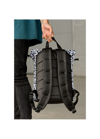 Мужской рюкзак ролл RollTop KZN принт "Graphity" Sambag (322870712)
