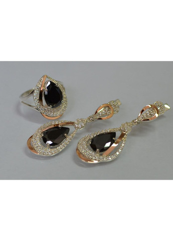 Серебряный набор с золотыми пластинами Silver Style (367268244)