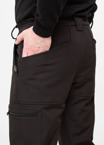 Черный демисезонный мужской демисезонный костюм черный UKM Softstorm