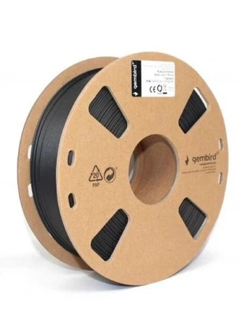 Пластик для 3D печати, PLA+, Black, 1.75 мм, 1 кг (3DP-PLA+1.75-02-BK) 3DP-PLA+1.75-02-BK Gembird (395351459)