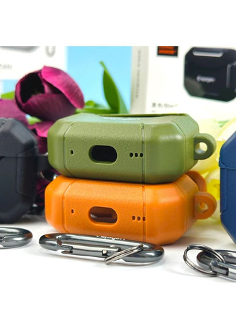 Футляр для наушников с карабином для Leather Armor Carabin Black No Brand AirPods 3 (363834719)