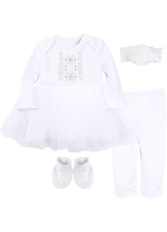 Плаття для хрещення дівчинки з лосінами пінктками та пов'язкою дівчинці Ladan (301026430)