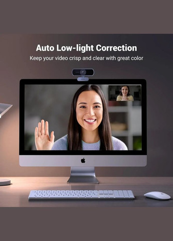 Web-камера CM678 HD USB-A Gray (15728) Ugreen (322817441)