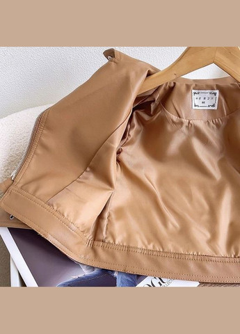 Бежевая демисезонная куртка-косуха с ремнем для девочек демисезонная косуха BabyStyle