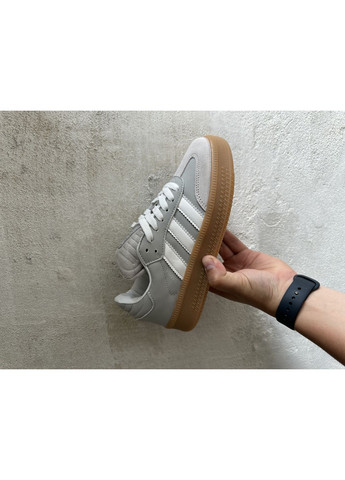 КРОСІВКИ ЖІНОЧІ ADIDAS SAMBA XLG GREY WHITE PLATFORM АДІДАС САМБА No Brand сірі демісезони (369387720)