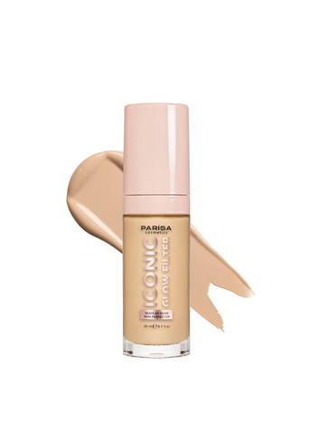 Тональна основа з ефектом сяйва 20 мл, 601 Porcelain glow Порцелянова Parisa Cosmetics (354232207)