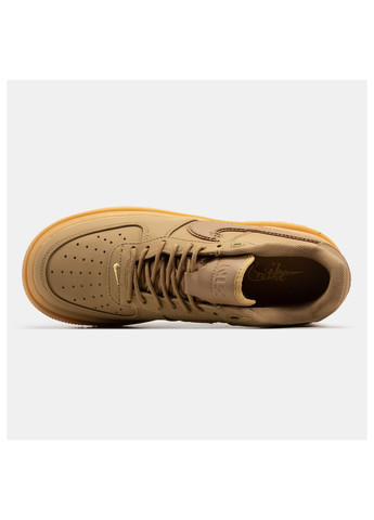 Светло-коричневые демисезонные кроссовки мужские Nike Air Force 1 Luxe Biege