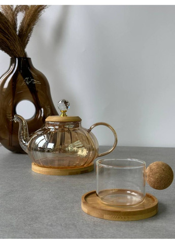 Заварник на подставке Помпкин 102-1187 900 мл Olens (372295664)