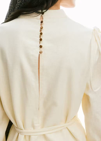 Кремова сукня H&M однотонна