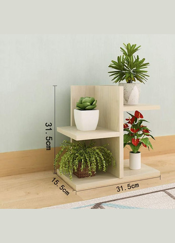 Підставка для квітів з дерева Кольядо бланже (ЦВП-007101) No Brand (328230184)