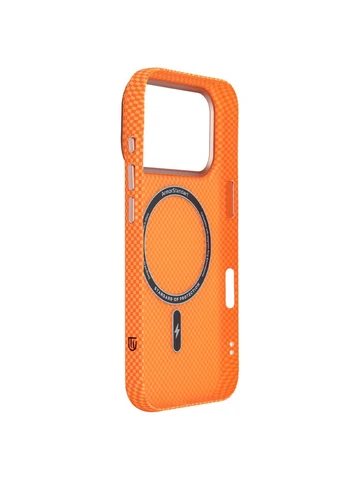 Чехол LikeCarbon2 SE MagCase для Apple iPhone 17 Pro Kevlar Orange Rose Gold (ARM89168) ArmorStandart (385355193)