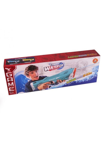 Водний автоматичний пістолет бластер електричний 300 мл блакитний для дітей та дорослих для водних ігор та розваг ProDobro (365441456)
