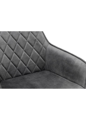 Кухонний стілець NAOMI велюр Темно-сірий/Чорний 857530-01 857530 Comfort Line (355467854)