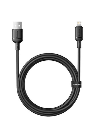 Кабель Silky Series OS Fast Charging USB to Lightning 2.4A (1m) Черный Baseus (369645681)
