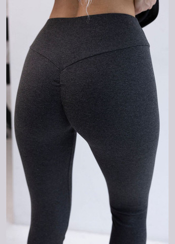 Серые демисезонные леггинсы в рубчик Leinle