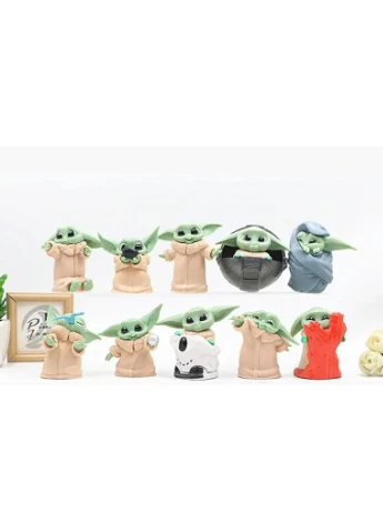 Зоряні війни Мандалорець Малюк Йода Star Wars The Mandalorian Baby Yoda 10шт 5-6 см Shantou (393637585)