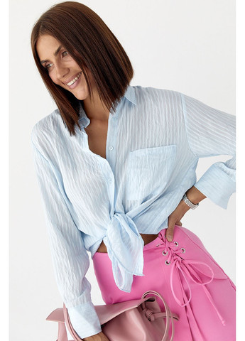 Голубой классическая рубашка Lurex