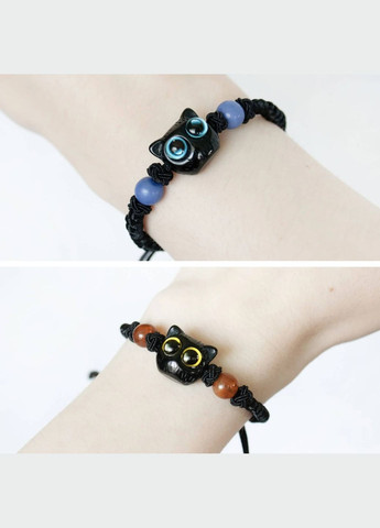 Браслет плетеный няшный винтажный с милым котиком ретро украшение на руку кавай лолита кокетка фэнтези indiekid к-поп аниме альт No Brand (314692841)