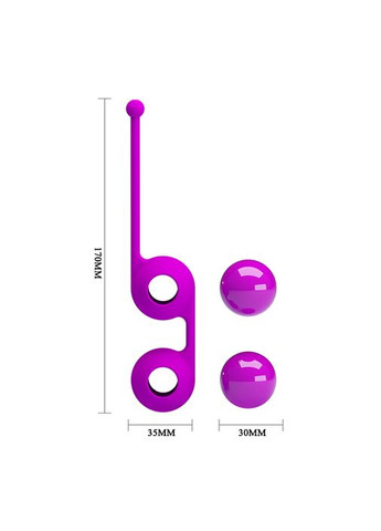 Вагинальные шарики Pretty Love Kegel Tighten Up Balls Фиолетовые CherryLove LyBaile (282709641)