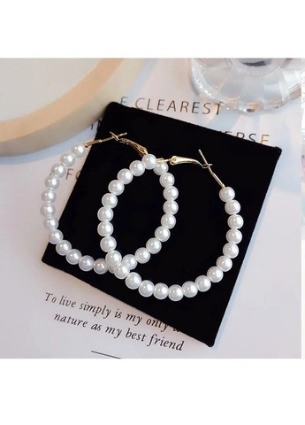 Серьги жемчужные кольца жемчуга с жемчугом. No Brand (338436404)