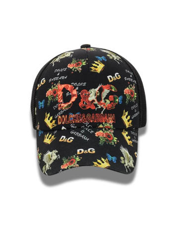 Летняя кепка с сеткой D&G No Brand Кепка із сіткою та принтом (334673702)