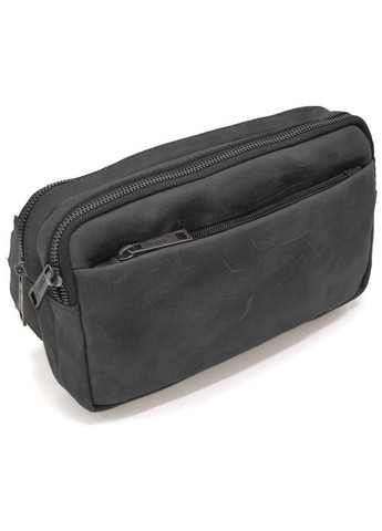 Мужская кожаная сумка на пояс через плечо для телефона и для документов маленькая Черный 38731 TARWA (353302685)